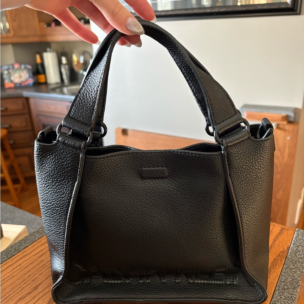 Calvin Klein Black Textured Tote
